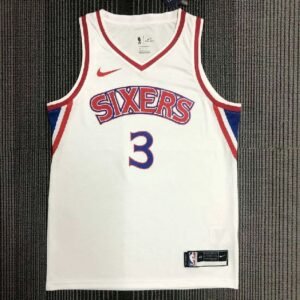 Maillot Homme Allen Iverson White Team Jersey