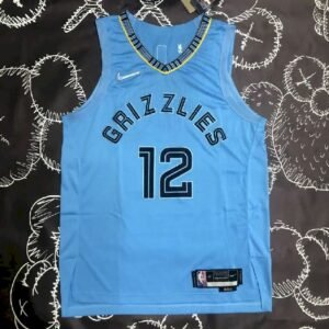 Maillot Homme Ja Morant Blue Team Authentic Jersey – City Edition