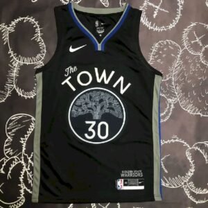 Maillot Homme Stephen Curry Black Team Jersey
