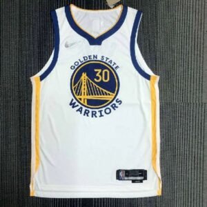 Maillot Homme Stephen Curry White Team Jersey – Authentic Edition