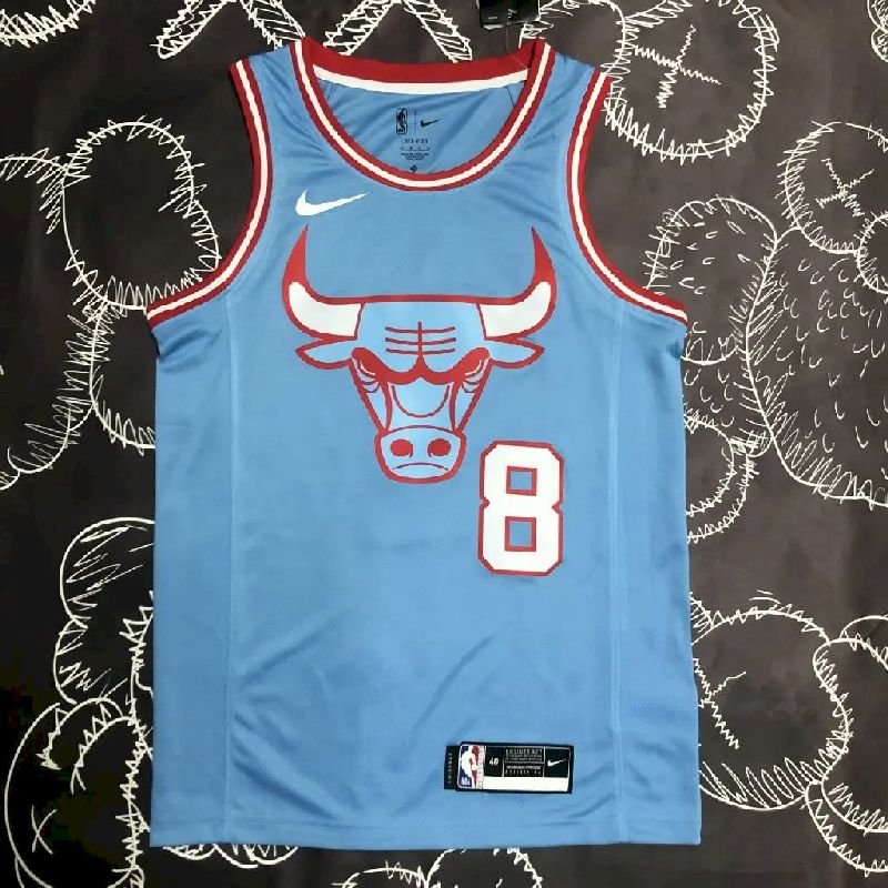 Maillot Homme Zach LaVine Blue Team Jersey