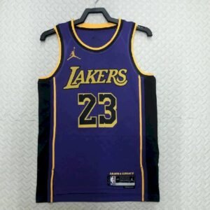 Maillot Homme LeBron James Purple Team Jersey – Statement Edition