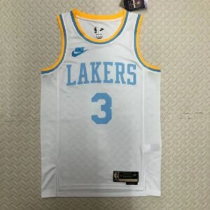 Maillot Homme Anthony Davis White Retro Team Jersey