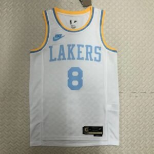 Maillot Homme Kobe Bryant White Retro Team