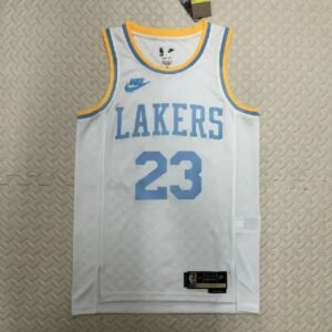 Maillot Homme LeBron James White Retro Team Jersey