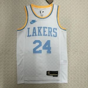 Maillot Homme Kobe Bryant White Retro Team Jersey