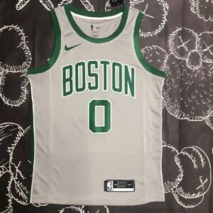 Maillot Homme Jayson Tatum Gray Team Jersey