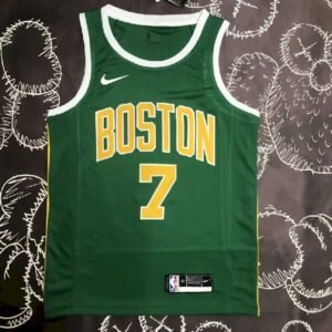 Maillot Homme Jaylen Brown Green Team Jersey