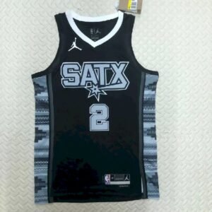 Maillot Homme Kawhi Leonard Black Team Jersey – Statement Edition