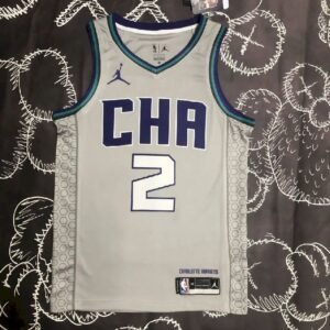 Maillot Homme LaMelo Ball Gray Team Jersey