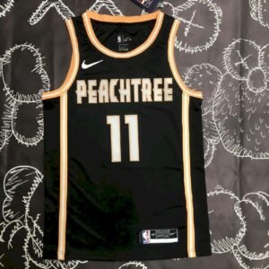 Maillot Homme Trae Young Black Team Jersey