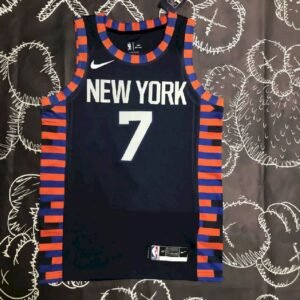 Maillot Homme Carmelo Anthony Black Team Jersey