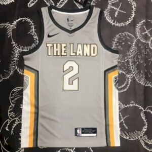 Maillot Homme Kyrie Irving Gray Team Jersey