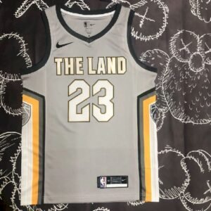 Maillot Homme LeBron Raymone James Gray Team Jersey