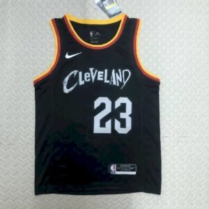 Maillot Homme LeBron Raymone James Black Team Jersey – City Edition