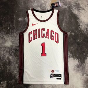 Maillot Homme Derrick??Rose White Team Jersey – City Edition