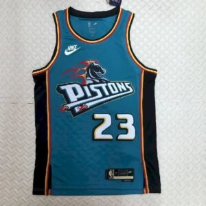 Maillot Homme Jaden Ivey Blue Retro Team Jersey