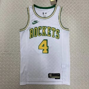 Maillot Homme Jalen Green White Retro Team