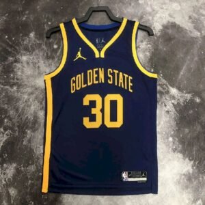 Maillot Homme Stephen Curry Blue Team Jersey – Statement Edition