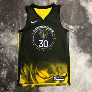 Maillot Homme Stephen Curry Black Team Jersey – City Edition