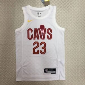Maillot Homme LeBron Raymone James White Home Team Jersey