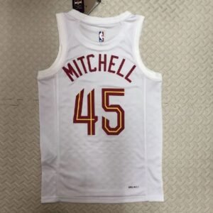 Maillot Homme Donovan Mitchell White Home Team Jersey