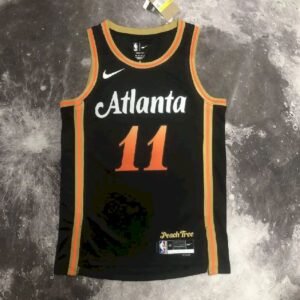 Maillot Homme Trae Young Black Team Jersey – City Edition