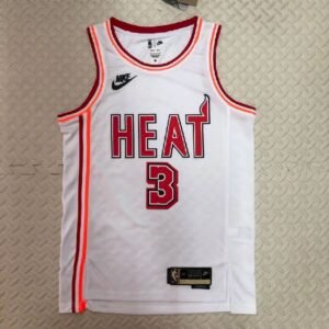 Maillot Homme Dwyane Wade White Retro Team