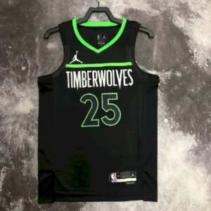 Maillot Homme Derrick Rose Black Team Jersey – Statement Edition