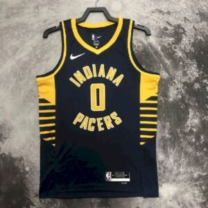Maillot Homme Tyrese Haliburton Black Away Team Jersey