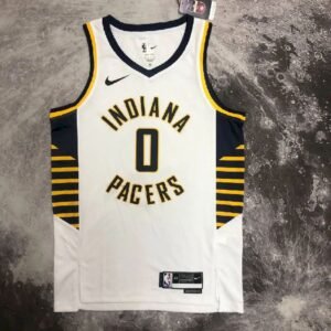 Maillot Homme Tyrese Haliburton White Home Team Jersey