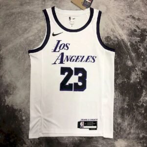 Maillot Homme LeBron James White Team Jersey – City Edition