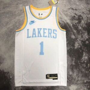 Maillot Homme D’Angelo Russell White Retro Team