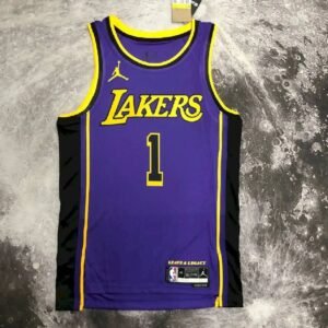 Maillot Homme D’Angelo Russell Purple Team Jersey – Statement Edition