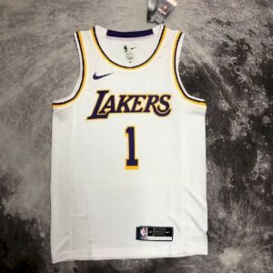 Maillot Homme D’Angelo Russell White Team Jersey