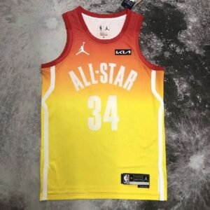 Maillot Homme Giannis Antetokounmpo All-Star Yellow Team Jersey