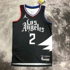 Maillot Homme Kawhi Leonard Black Team Jersey – Statement Edition
