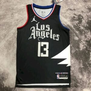Maillot Homme Paul George Black Team Jersey – Statement Edition