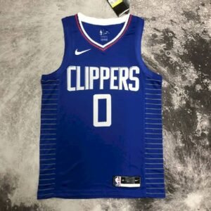 Maillot Homme Russell Westbrook Blue Team Jersey