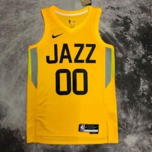 Maillot Homme Jordan Clarkson Yellow Away Team Jersey