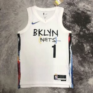 Maillot Homme Mikal Bridges White Team Jersey – City Edition