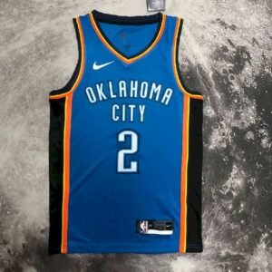 Maillot Homme Shai Gilgeous-Alexander Blue Team Jersey