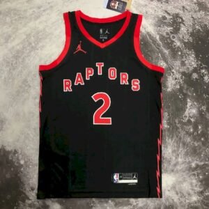Maillot Homme Kawhi Leonard Black Team Jersey – Statement Edition