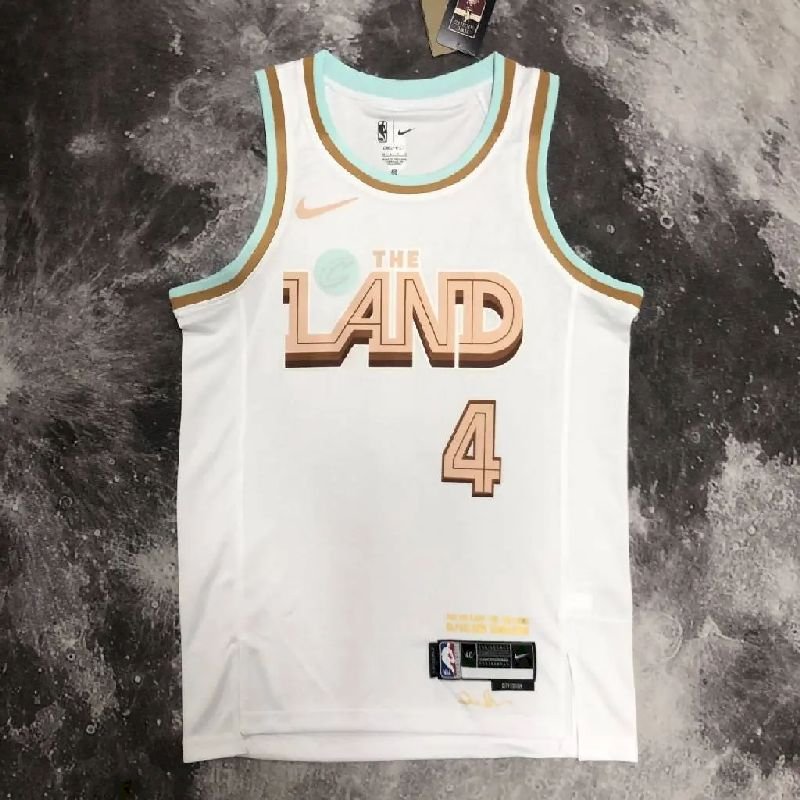 Maillot Homme Evan Mobley White Team Jersey – City Edition