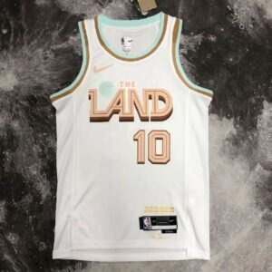 Maillot Homme Darius Garland White Team Jersey – City Edition