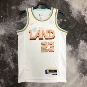 Maillot Homme LeBron Raymone James White Team Jersey – City Edition