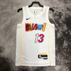 Maillot Homme Bam Adebayo White Team Jersey – City Edition