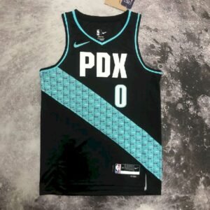 Maillot Homme Damian Lillard Black Team Jersey – City Edition