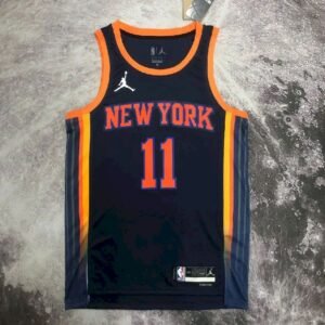 Maillot Homme Jalen Brunson Black Team Jersey – Statement Edition