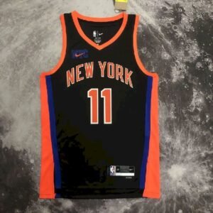 Maillot Homme Jalen Brunson Black Team Jersey – Statement Edition